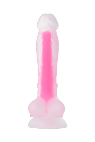 Прозрачно-розовый фаллоимитатор, светящийся в темноте, Clark Glow - 22 см. фото 4 Прозрачно-розовый фаллоимитатор, светящийся в темноте, Clark Glow - 22 см. фото 4