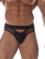 Сексуальные полупрозрачные трусы-слипы с сетчатыми вставками Сексуальные полупрозрачные трусы-слипы с сетчатыми вставками