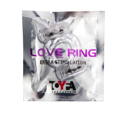 Прозрачное виброкольцо с двумя вибропульками фото 2