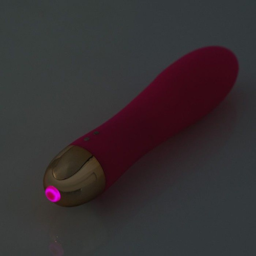 Розовый гладкий вибратор Massage Wand - 14 см. фото 4
