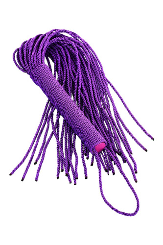 Сиреневый флоггер из веревки Theatre - 48,5 см. фото 5 Сиреневый флоггер из веревки Theatre - 48,5 см. фото 5