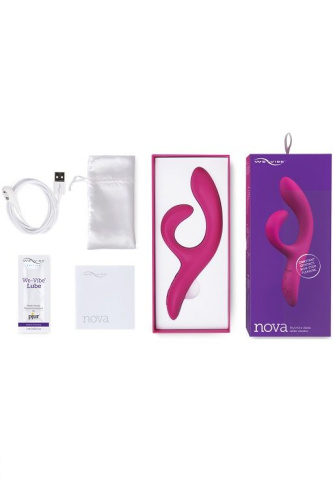 Фиолетовый вибратор-кролик We-Vibe Nova 2 - 20,5 см. фото 8