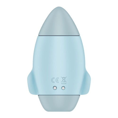 Голубой вакуумный стимулятор клитора Mission Control фото 5