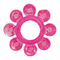 Розовое эрекционное кольцо COCK RING REAL KICK