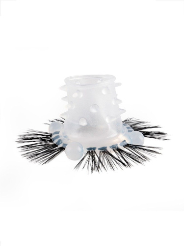 Эластичное эрекционное кольцо с черными «ресничками» фото 6 Эластичное эрекционное кольцо с черными «ресничками» фото 6