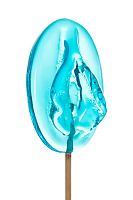 Леденец в форме вагины со вкусом блю кюрасао - 50 гр.