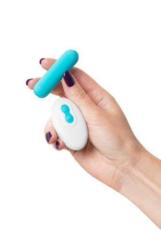 Голубая вибропуля Tnim с пультом ДУ фото 5 Голубая вибропуля Tnim с пультом ДУ фото 5