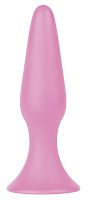 Розовая анальная пробка Silky Buttplug Small Pink - 11,5 см.