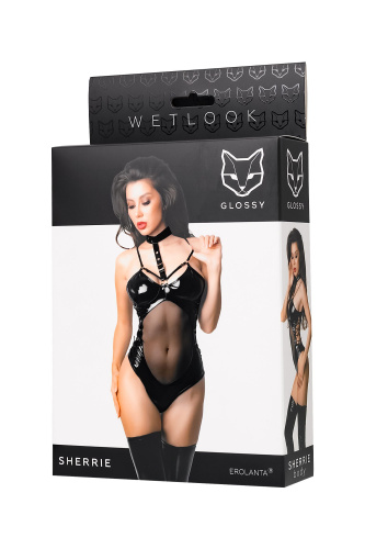 Боди Glossy Sherrie из wetlook-материала фото 5