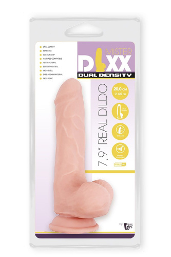 Телесный фаллоимитатор-реалистик Dual Density Dildo - 20 см. фото 3