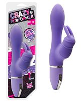 Вибратор с клиторальным стимулятором - 17,8 см.