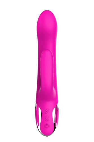 Розовый вибратор-кролик NAGHI NO.43 RECHARGEABLE DUO VIBRATOR - 23 см. фото 3