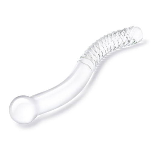Стеклянный фаллоимитатор 11’’ Glass Pelvic Wand Double Ended - 28 см. фото 3
