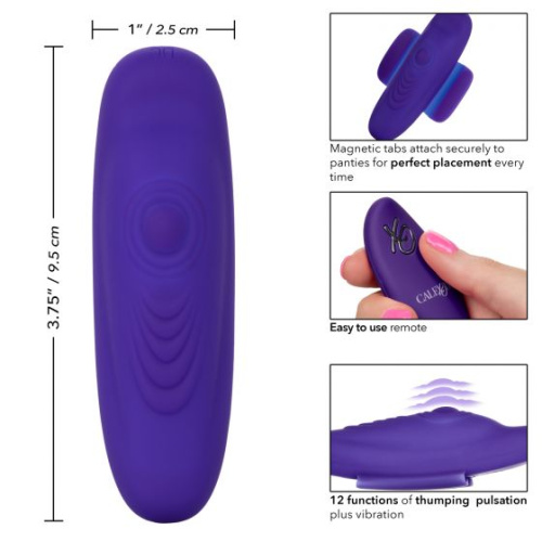 Фиолетовый стимулятор в трусики Lock-N-Play Remote Pulsating Panty Teaser фото 3