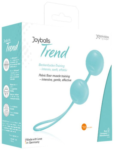 Вагинальные шарики цвета мяты Joyballs Trend фото 2