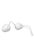 Белые вагинальные шарики на гибкой сцепке