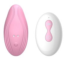 Розовый вибратор в трусики с пультом ДУ