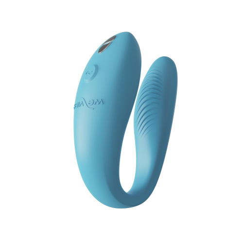 Бирюзовый вибромассажер для пар We-Vibe Sync Go фото 7