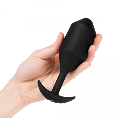 Черная вибропробка для ношения Vibrating Snug Plug 5 - 16,5 см. фото 9