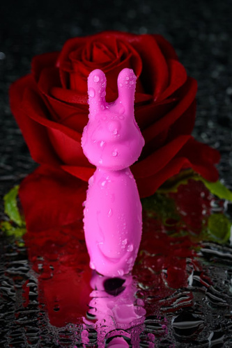 Розовый мини-вибратор Eromantica PUSS с ушками - 8,5 см. фото 10
