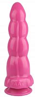 Розовая анальная втулка-елочка - 22 см.