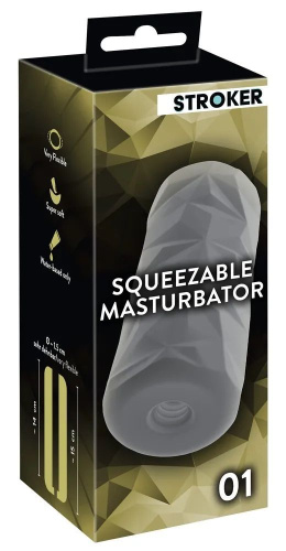Серый мастурбатор Squeezable Masturbator 01 фото 7