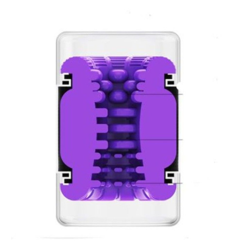 Фиолетовый сквозной мастурбатор Through HARD фото 7