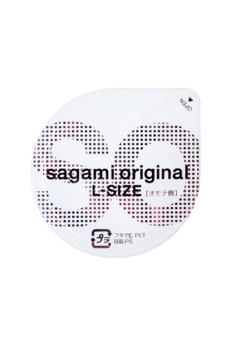 Презервативы Sagami Original 0.02 L-size увеличенного размера - 10 шт. фото 5