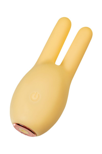 Желтый клиторальный стимулятор с ушками Mr. Bunny фото 6