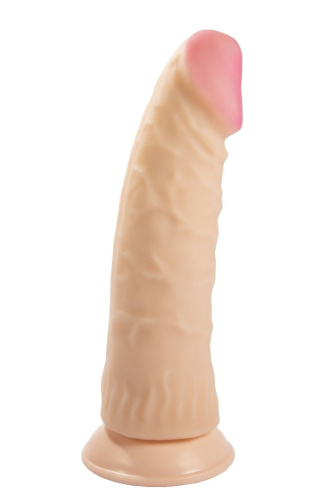 Телесный реалистичный фаллоимитатор-супергигант с присоской - 33 см. Телесный реалистичный фаллоимитатор-супергигант с присоской - 33 см.