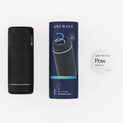 Черный мастурбатор с контролем всасывания Arcwave Pow Stroker фото 3