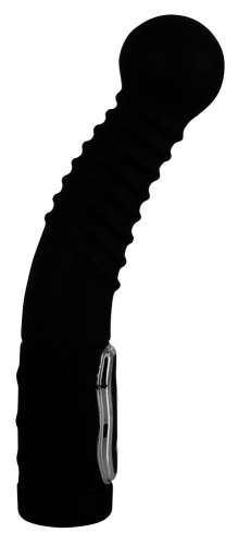 Чёрный стимулятор простаты с ротацией Prostate Twister - 20 см. фото 2