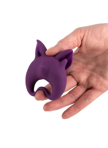 Фиолетовое перезаряжаемое эрекционное кольцо Kitten Kiki фото 6