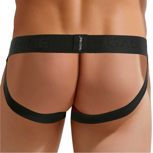 Сексуальные мужские трусы-джоки с леопардовой вставкой по центру фото 2