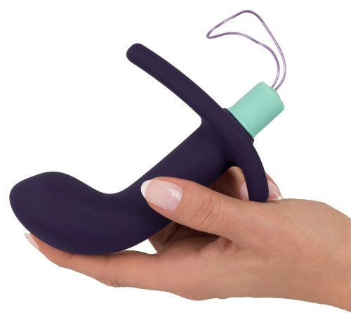 Темно-фиолетовый вибростимулятор простаты с пультом ДУ Remote Controlled Prostate Plug фото 3