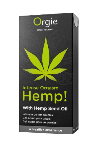 Возбуждающий интимный гель для пар Orgie Hemp Intense Orgasm - 15 мл. фото 6