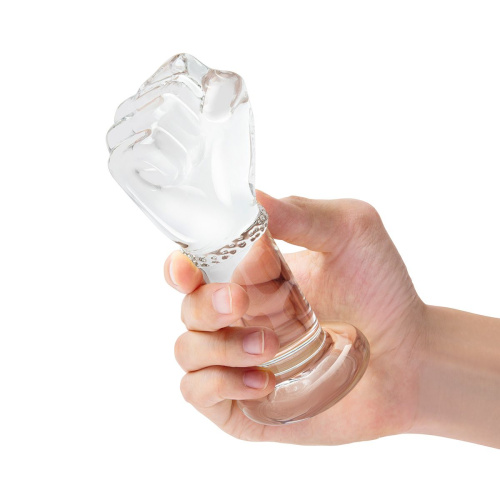 Стеклянный плаг в форме сжатой в кулак руки 5’’ Glass Fist Butt Plug - 13 см. фото 4