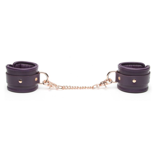 Фиолетовые наручники Cherished Collection Leather Wrist Cuffs фото 3
