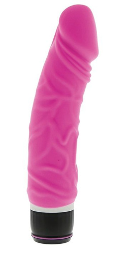 Ярко-розовый вибратор PURRFECT SILICONE CLASSIC 6.5INCH - 16,5 см. фото 3