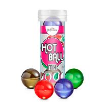 Ароматизированный лубрикант Hot Ball Mix на масляной основе (4 шарика по 3 гр.)
