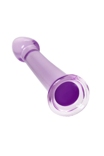 Фиолетовый фаллоимитатор Jelly Dildo M - 18 см. фото 3
