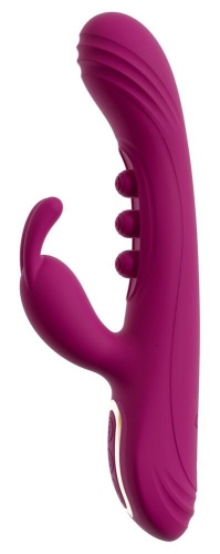 Лиловый вибратор-кролик 2 Function Vibrator Squirting - 22,5 см. фото 6