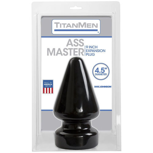 Огромный плуг Titanmen Tools Butt Plug 4.5  Diameter Ass Master - 23,1 см. фото 2