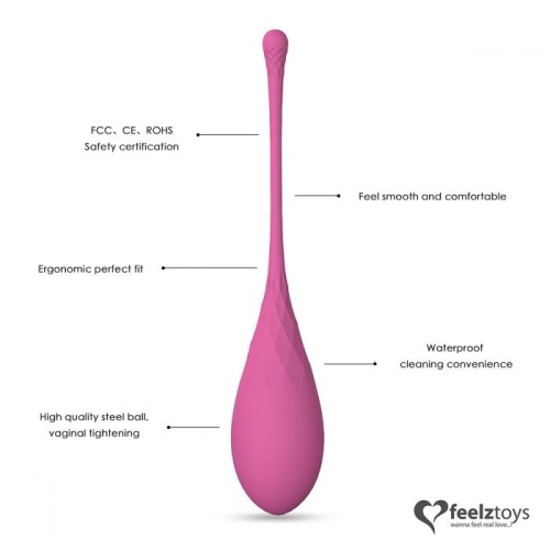 Набор из 6 розовых вагинальных шариков FemmeFit Pelvic Muscle Training Set фото 5