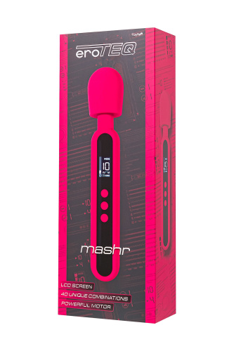 Ярко-розовый wand-вибратор Mashr - 23,5 см. фото 9