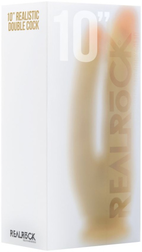 Телесный анально-вагинальный фаллоимитатор Realistic Double Cock 10 Inch - 25,5 см. фото 2 Телесный анально-вагинальный фаллоимитатор Realistic Double Cock 10 Inch - 25,5 см. фото 2