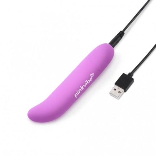 Фиолетовый вибромассажер Pink Vibe для стимуляции точки G и клитора - 12,2 см. фото 5