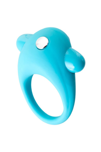 Голубое эрекционное силиконовое кольцо TOYFA A-Toys фото 3