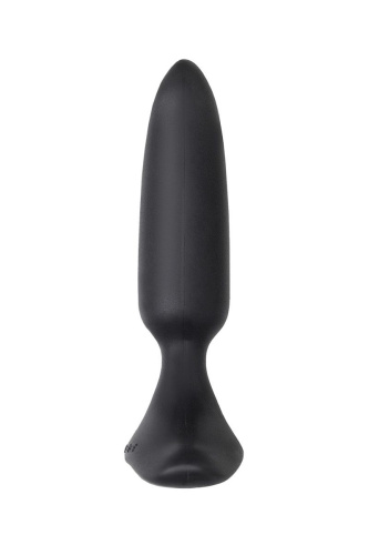 Черная анальная вибропробка HUSH 2 Size S - 12,1 см. фото 4