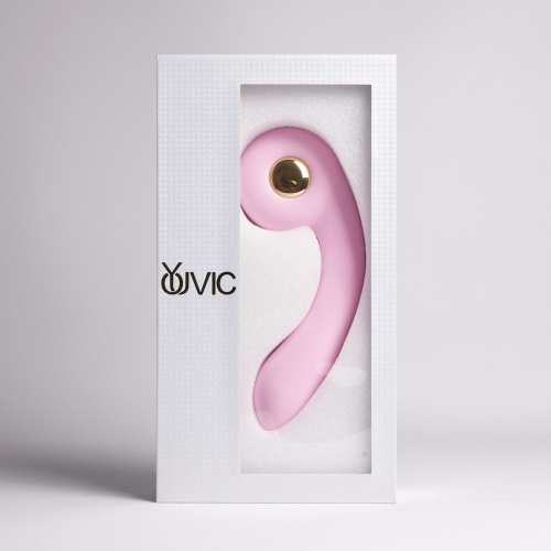 Розовый вибростимулятор точки G с нагревом Bendable Heating G-Spot Vibrator фото 2